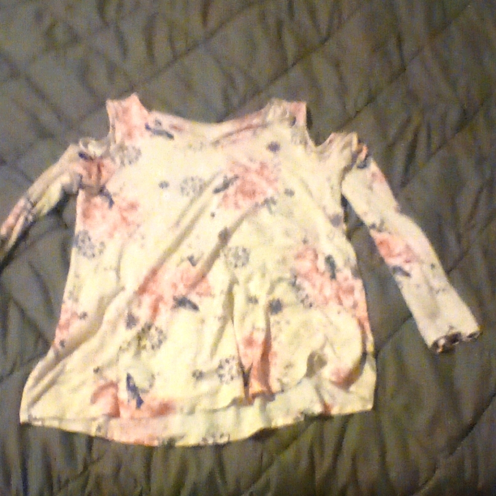 Open shoulder blouse